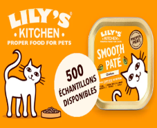 GRATUIT : 500 échantillons Chats Smooth Paté de Lily’s Kitchen 