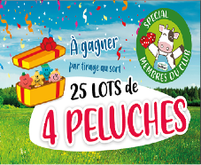 A gagner : 25 box de 4 peluches !