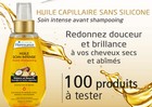 100 huiles capillaires Avant Shampoing gratuites à tester