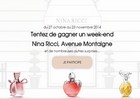 Cadeaux Nina Ricci : parfums, week-end, bon d’achat, sac cabas...