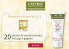 20 Crèmes Anti-taches, Anti-âge Cattier à gagner !