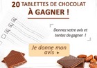20 tablettes de chocolat bio gratuites à gagner