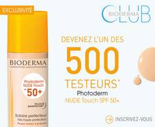 500 produits Photoderm Nude SPF Touch 50+ Bioderma gratuits