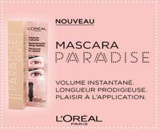 Mascara Paradise Extatic L’Oréal Paris : 100 gratuits