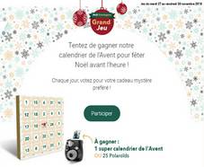 1 calendrier de l’Avent de 1095 euros + 25 polaroids à gagner !