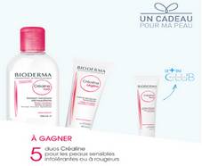 Jeu Bioderma : 5 lots de cosmétiques Créaline offerts !