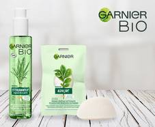 Garnier Bio : 100 gels nettoyants + 100 éponges Konjac à recevoir gratuitement