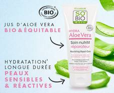Soin nutritif réparateur Hydra Aloe Vera SO’BiO étic : 100 gratuits