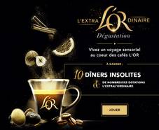 Jeu L’Or : 100 coffrets de café, 100 mugs, 1000 bons de réduction et + à gagner !