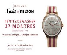 A gagner : 37 montres KELTON de 79€ chacune