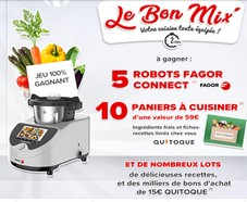 Jeu concours Carrefour : 5 robots Fagor Connect à gagner et de nombreux lots
