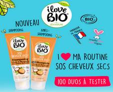 100 routines I Love Bio - SOS Cheveux Secs offertes