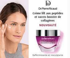 Crème lift aux peptides et sucres booster de collagènes Dr Pierre Ricaud : 100 gratuites