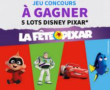 A gagner : 5 magnifiques coffrets Disney (avec boites à goûter, DVDs, voitures, peluches...) 