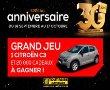 4000 sacs gratuits + 1 Citroën C3 !