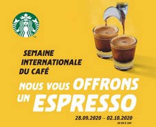 NEW ! Café GRATUIT offert chez Starbucks