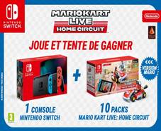 A remporter : Nintendo Switch + 10 packs Mario Kart Live