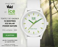 En jeu : 12 montres Ice Polar power nature (99€)