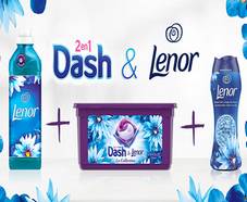 1000 coffrets de 3 produits Dash & Lenor GRATUITS