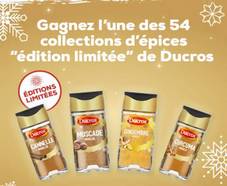 A gagner : 54 coffrets d’épices Éditions Limitées DUCROS