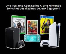 PS5, Xbox Séries X, Switch Lite, etc... à gagner