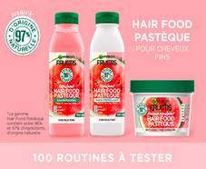100 Gammes Fructis Hair Food Pastèque de Garnier offertes