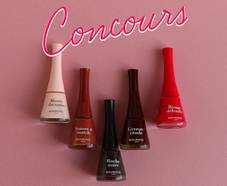 Bourjois Paris : 3 box de 5 vernis à ongles à remporter !