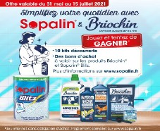 Sopalin & Briochin : kits complets ménage offerts