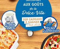 En jeu : 194 kits à pizza + 6 robots Smeg