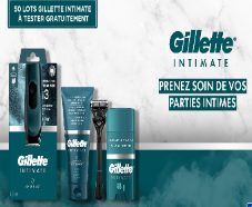 50 coffrets gratuits Gillette Intimate