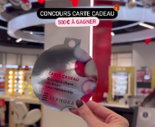 A Gagner : 1 Carte-Cadeau SEPHORA de 500€ 