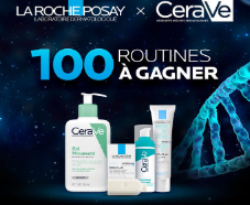 En jeu : 100 Routines anti-imperfections CeraVe & La Roche Posay