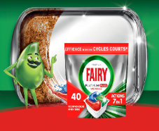 En jeu : 120 Paquets de capsules Fairy Platinum+