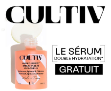 A recevoir : Sérum gratuit CULTIV (avec FDP : 3,90€)