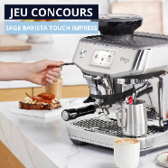 A gagner : le robot expresso Barista Touch Impress (1299€)